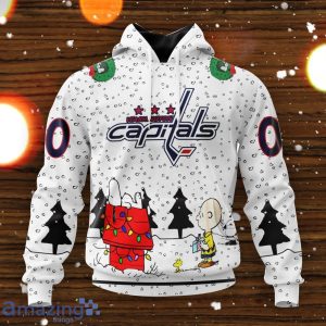 Personalized Name And Number NHL Washington Capitals Special Peanuts 3D Hoodie Zip Hoodie Christmas Gift Product Photo 1