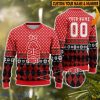 Personalized Name And Number Nottingham Forest 3D Ugly Christmas Sweater Christmas Holiday Gift