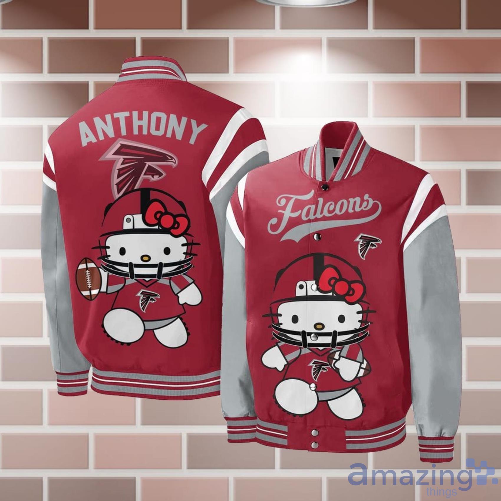 Atlanta Falcons Baseball Jersey NFL Hello Kitty Custom Name