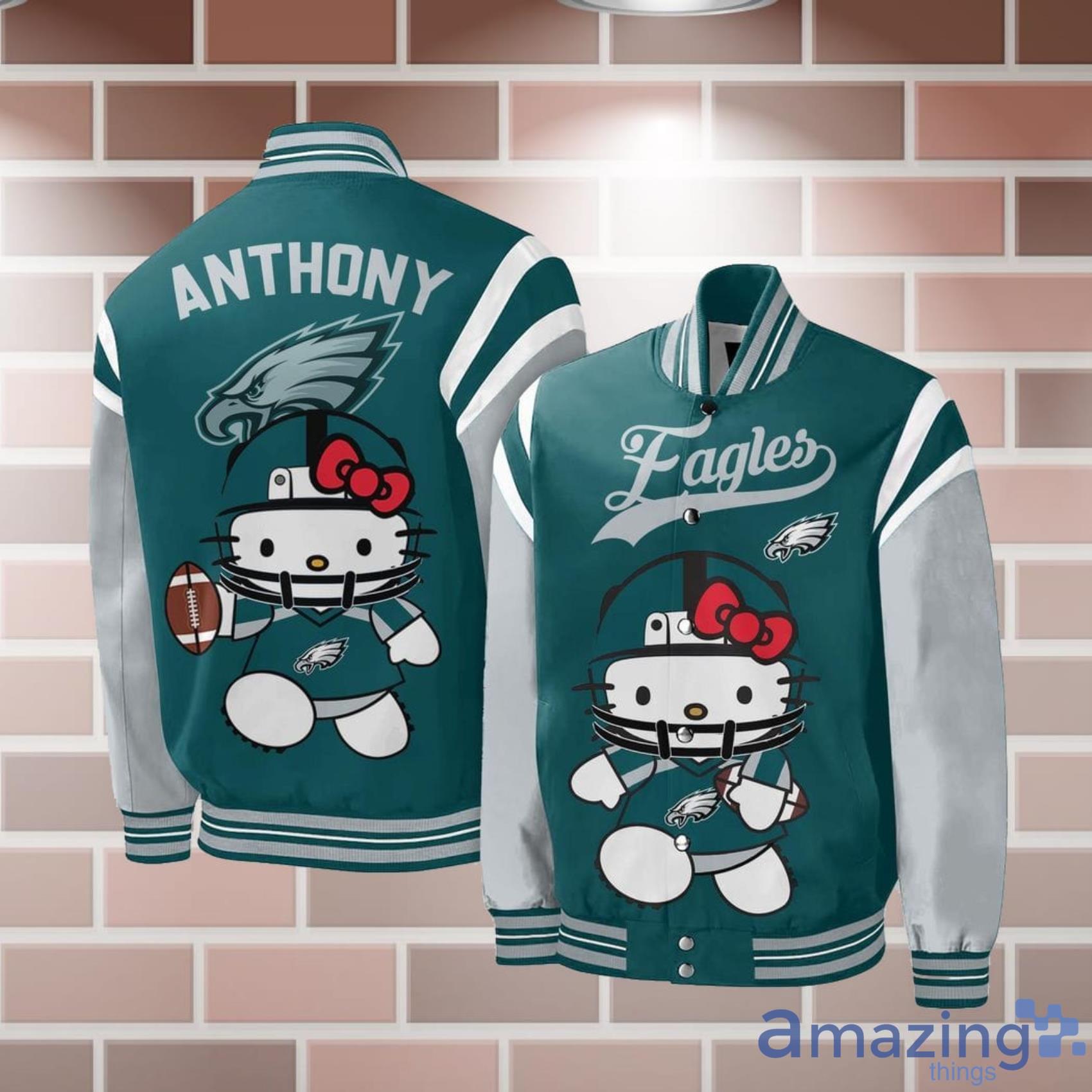 Personalized NFL Philadelphia Eagles Special Hello Kitty Design Baseball  Jacket For Fans - Limited Edition - Torunstyle