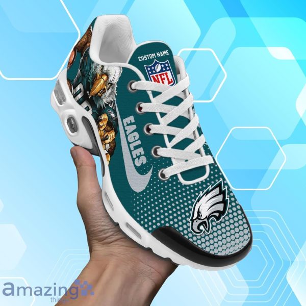 Philadelphia Eagles Air Cushion Sport Shoes With Custom Name Product Photo 2