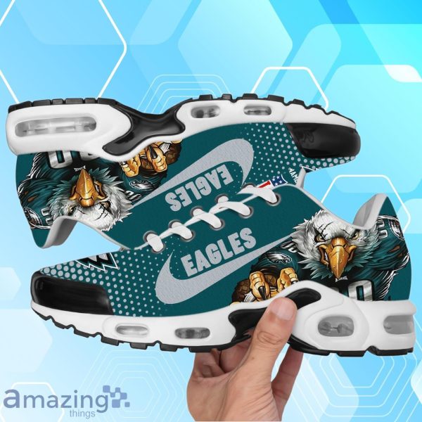 Philadelphia Eagles Air Cushion Sport Shoes With Custom Name Product Photo 1