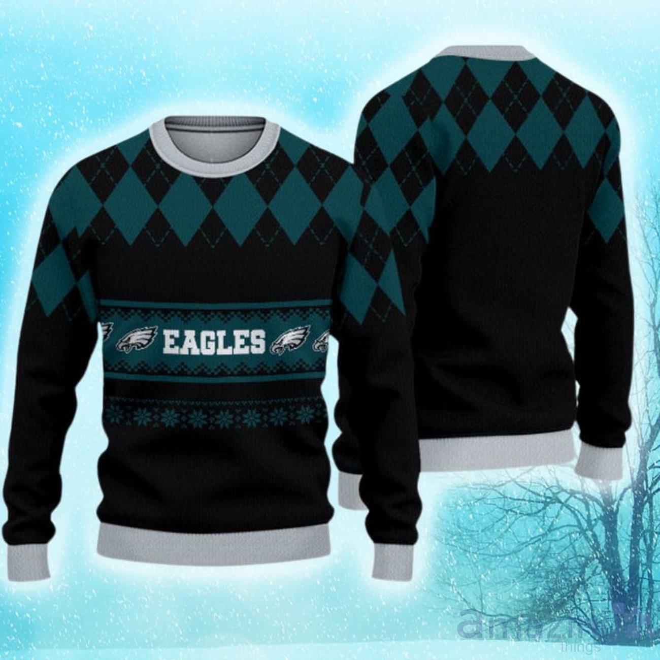 Philadelphia Eagles Christmas Caro Pattern Limited Edition Ugly Sweater image Philadelphia Eagles Christmas Caro Pattern Limited Edition Ugly Sweater Product Photo 1