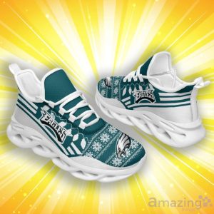 Philadelphia Eagles Christmas Santa Claus Special Style Max Soul Shoes Product Photo 2