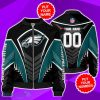 Philadelphia Eagles Custom Name And Number 3D Bomber Jacket Unique Gift