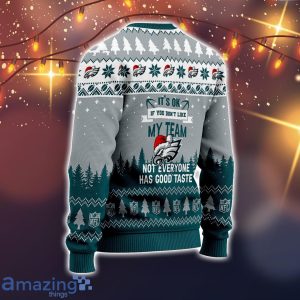 Philadelphia Eagles DeVonta Smith #6 Super Bowl LVII 2023 Not Everyone Has Good Taste Sport Player Ugly Christmas Sweater Christmas Gift image Philadelphia Eagles DeVonta Smith #6 Super Bowl LVII 2023 Not Everyone Has Good Taste Sport Player Ugly Christmas Sweater Christmas Gift Product Photo 3