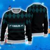 Philadelphia Eagles Diamond Pattern Ugly Christmas Sweater 3D Gift For Fans