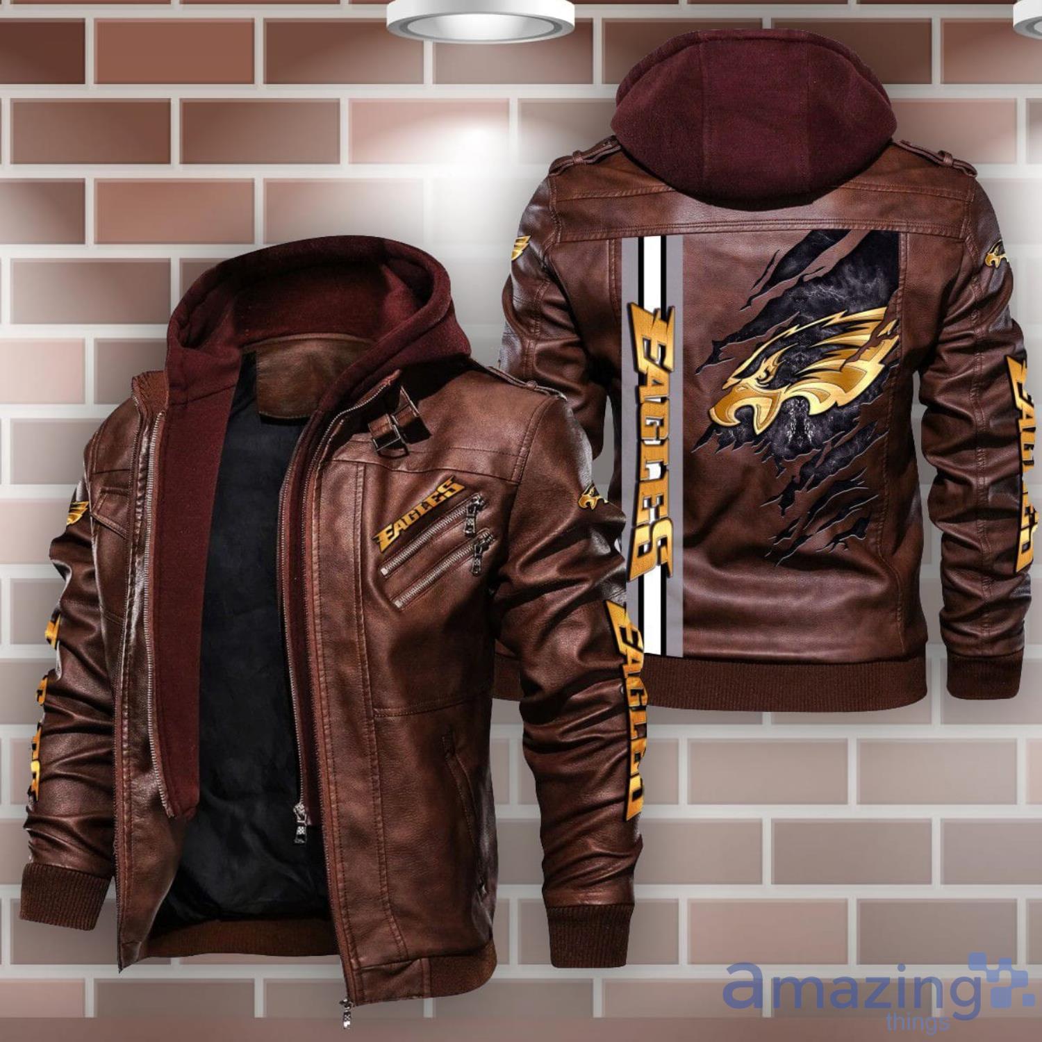 Philadelphia Eagles Leather Jacket For Fans image Philadelphia Eagles Leather Jacket For Fans Product Photo 2