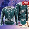 Philadelphia Eagles NFL Football Custom Name Ugly Christmas Sweater