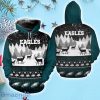 Philadelphia Eagles Snow Reindeer Christmas Hoodie