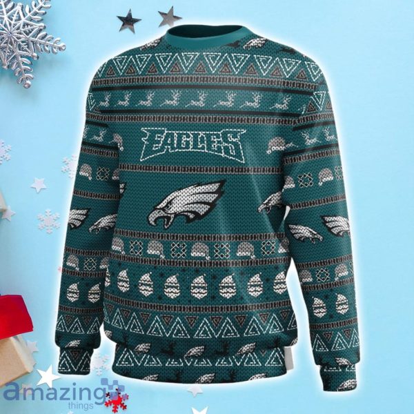 Eagles Christmas Sweater Snowflake Reindeer Philadelphia Eagles