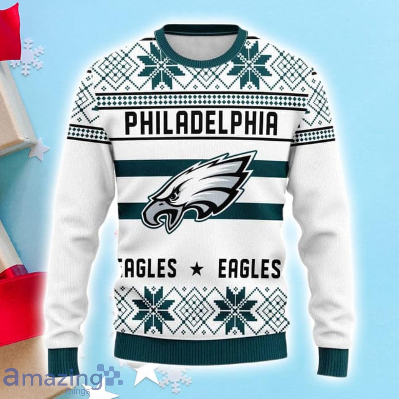 Philadelphia Eagles Snowflake Christmas Sweater