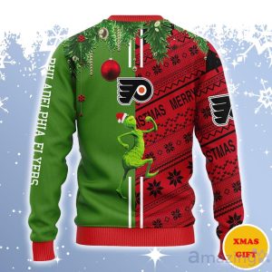 Philadelphia Flyers Grinch & Scooby-Doo Ugly Sweater Gift For Christmas Product Photo 2