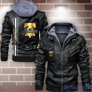 Philadelphia Phillies Striped Style Leather Jacket For Fans Product Photo 1