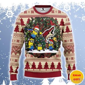 Phoenix Coyotes Minion Ugly Sweater Gift For Christmas Product Photo 1