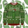 Pickle Rick 3D Ugly Christmas Sweater Christmas Gift