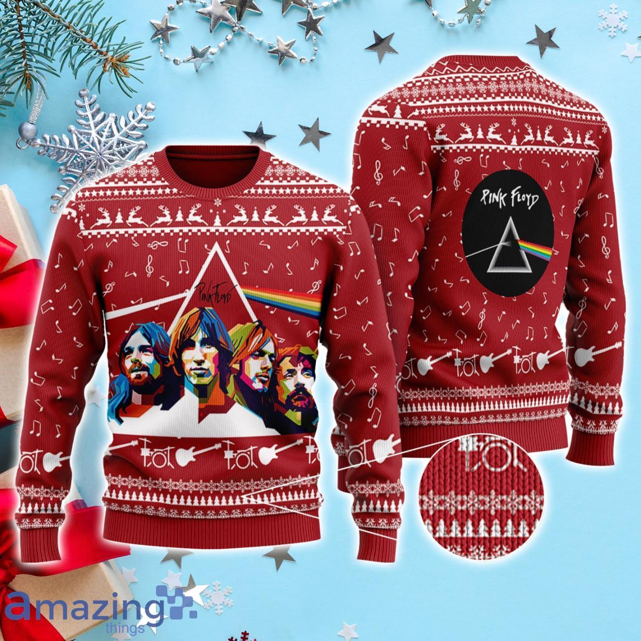 Pink Floyd Band 3D Printed Ugly Christmas Sweater image Pink Floyd Band 3D Printed Ugly Christmas Sweater Product Photo 1