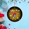 Pittsburgh Pirates Merry Christmas Circle Ornament