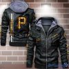 Pittsburgh Pirates Striped Style Leather Jacket For Fans
