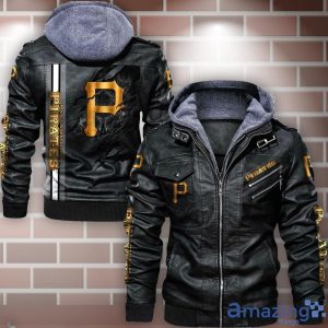Pittsburgh Pirates Striped Style Leather Jacket For Fans Product Photo 1