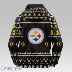 Pittsburgh Steelers Christmas Hooded Sweater image Pittsburgh Steelers Christmas Hooded Sweater Product Photo 2