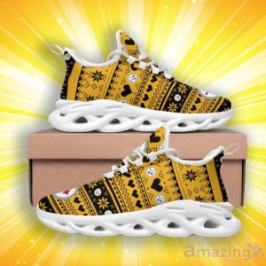 Pittsburgh Steelers Christmas Patterns Max Soul Shoes image Pittsburgh Steelers Christmas Patterns Max Soul Shoes Product Photo 4