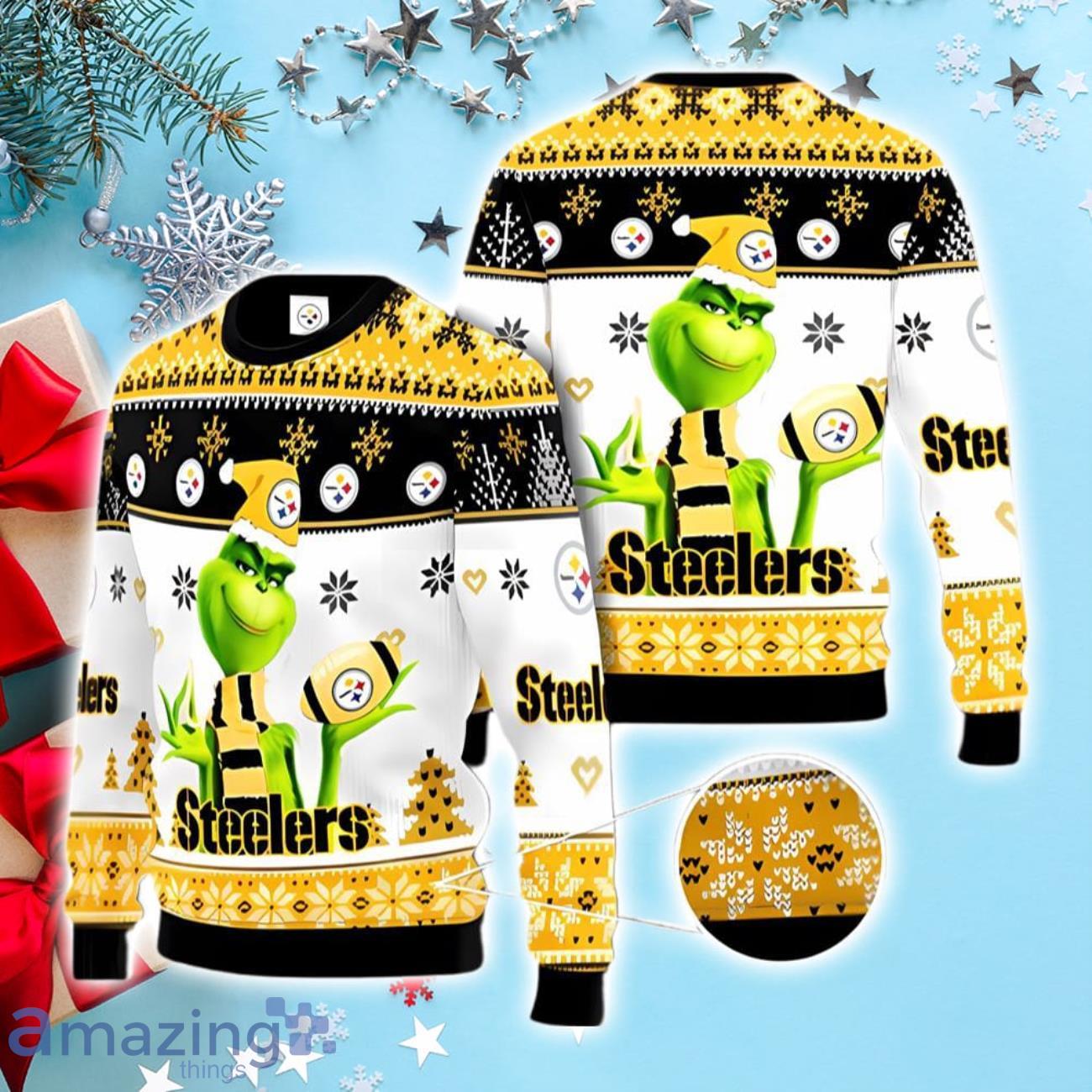 NFL Pittsburgh Steelers X Grinch Christmas Ugly Sweater