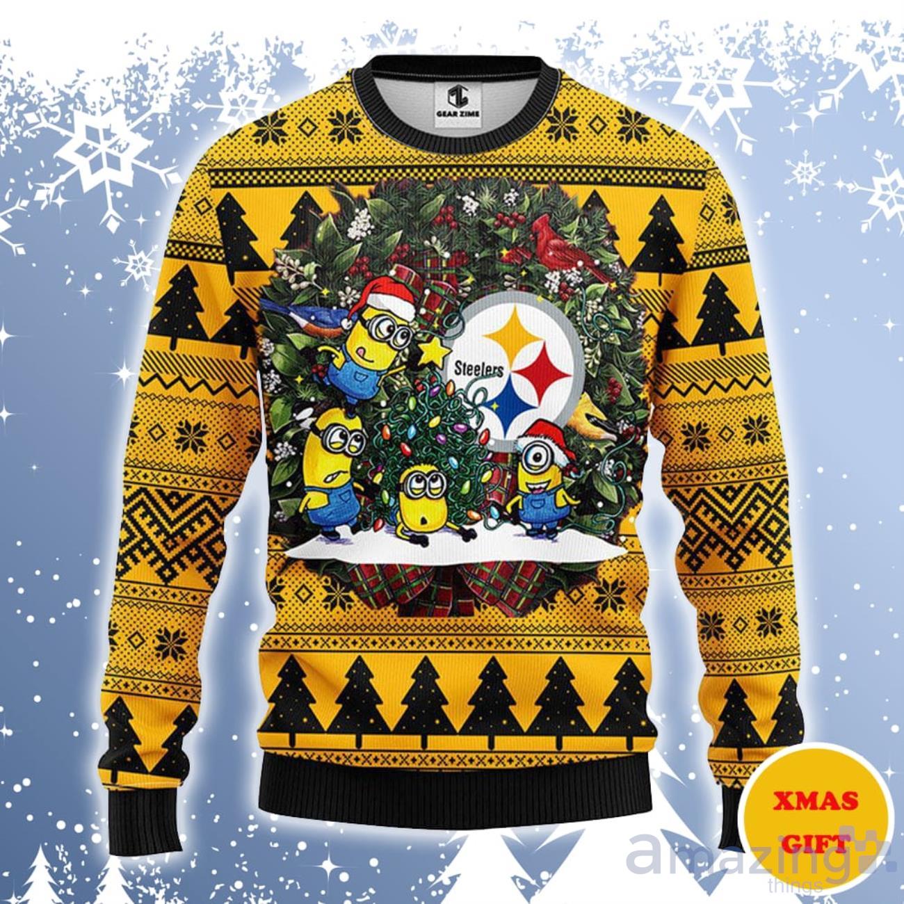 Pittsburgh Steelers Snowflakes Pattern Ugly Christmas Sweater