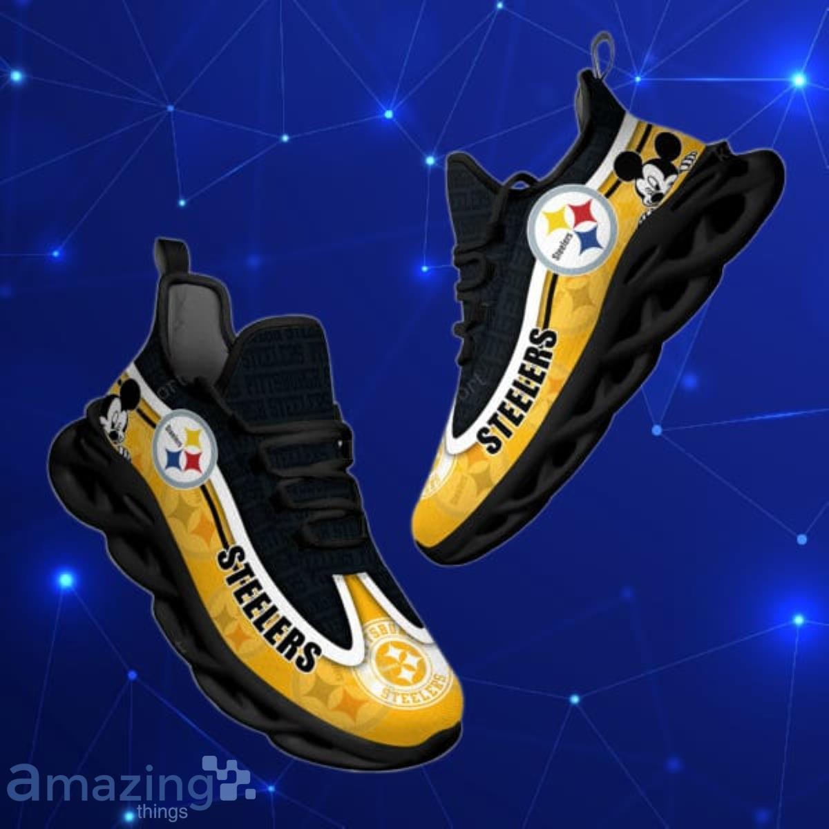 Pittsburgh Steelers NFL Custom Name Max Soul Shoes Special Gift