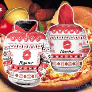 Pizza Hut 3D All Over Printed Ugly Christmas Sweater Sweatshirt Hoodie Christmas Gift Product Photo 2