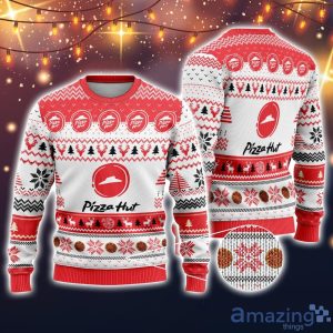 Pizza Hut 3D All Over Printed Ugly Christmas Sweater Sweatshirt Hoodie Christmas Gift Product Photo 3
