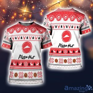 Pizza Hut 3D All Over Printed Ugly Christmas Sweater Sweatshirt Hoodie Christmas Gift Product Photo 5
