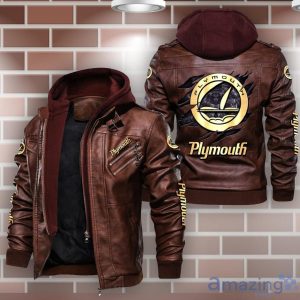 Plymouth Leather Jacket Best Gift For Men Father's Day Gift Product Photo 2