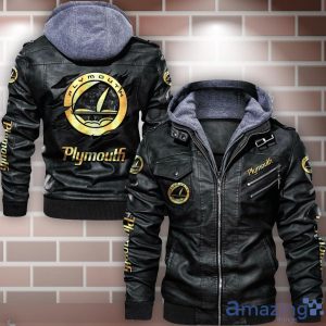 Plymouth Leather Jacket Best Gift For Men Father's Day Gift Product Photo 1