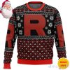 Pokemon Team Rocket Red Black Christmas AOP Sweater