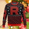 Pokemon Team Rocket Red Black Ugly Christmas Sweater Best Gift For Loved Ones