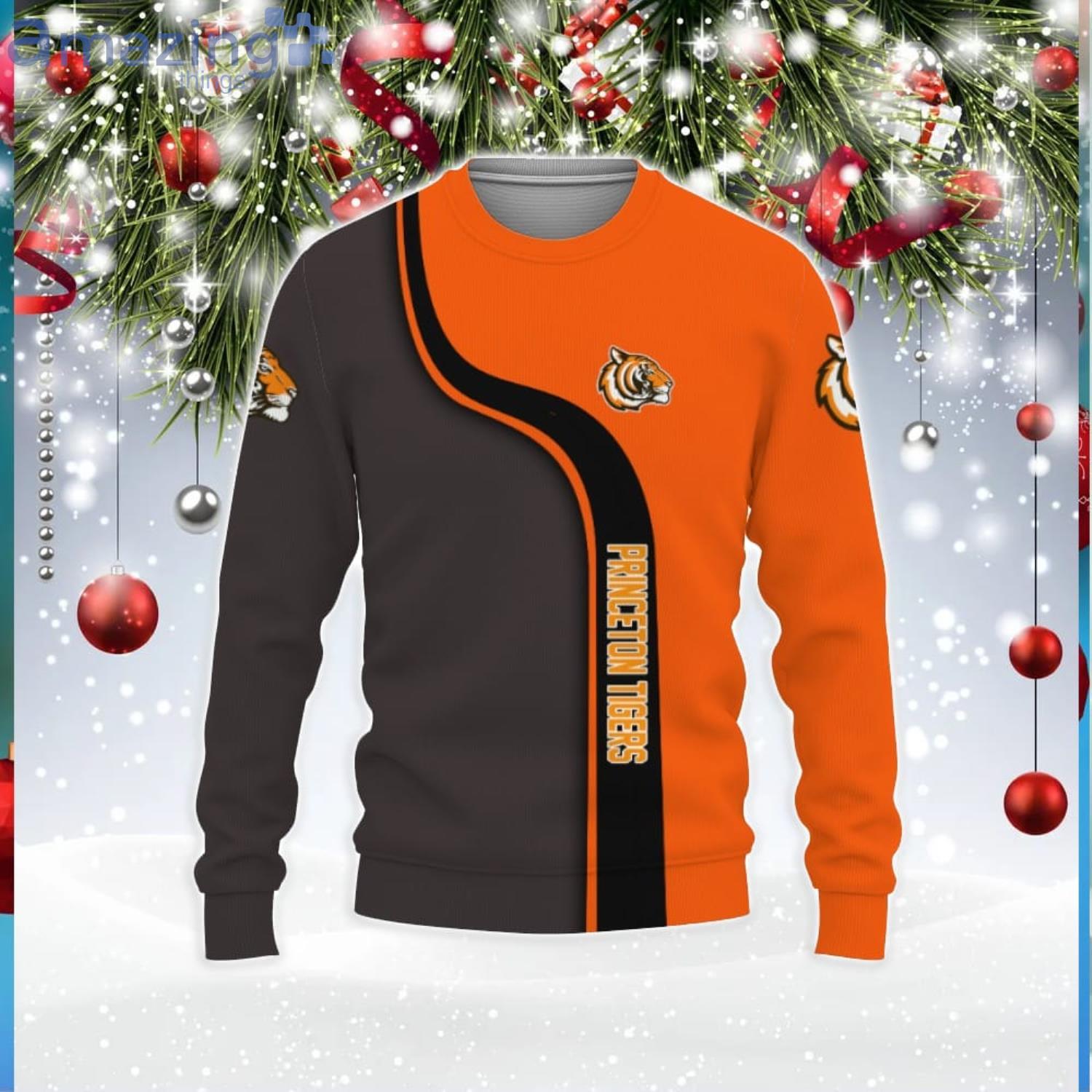 Princeton Tigers American Sports Teams 3D Sweater Unisex Christmas Gift image Princeton Tigers American Sports Teams 3D Sweater Unisex Christmas Gift Product Photo 1