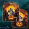 Pumpkin Carving Halloween Black Cat Christmas Ugly Sweater 3D Gift Halloween