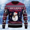 Red Wine Snowman How To Avoid A Meltdown Ugly Christmas Sweater Unique Gift For Men And Women