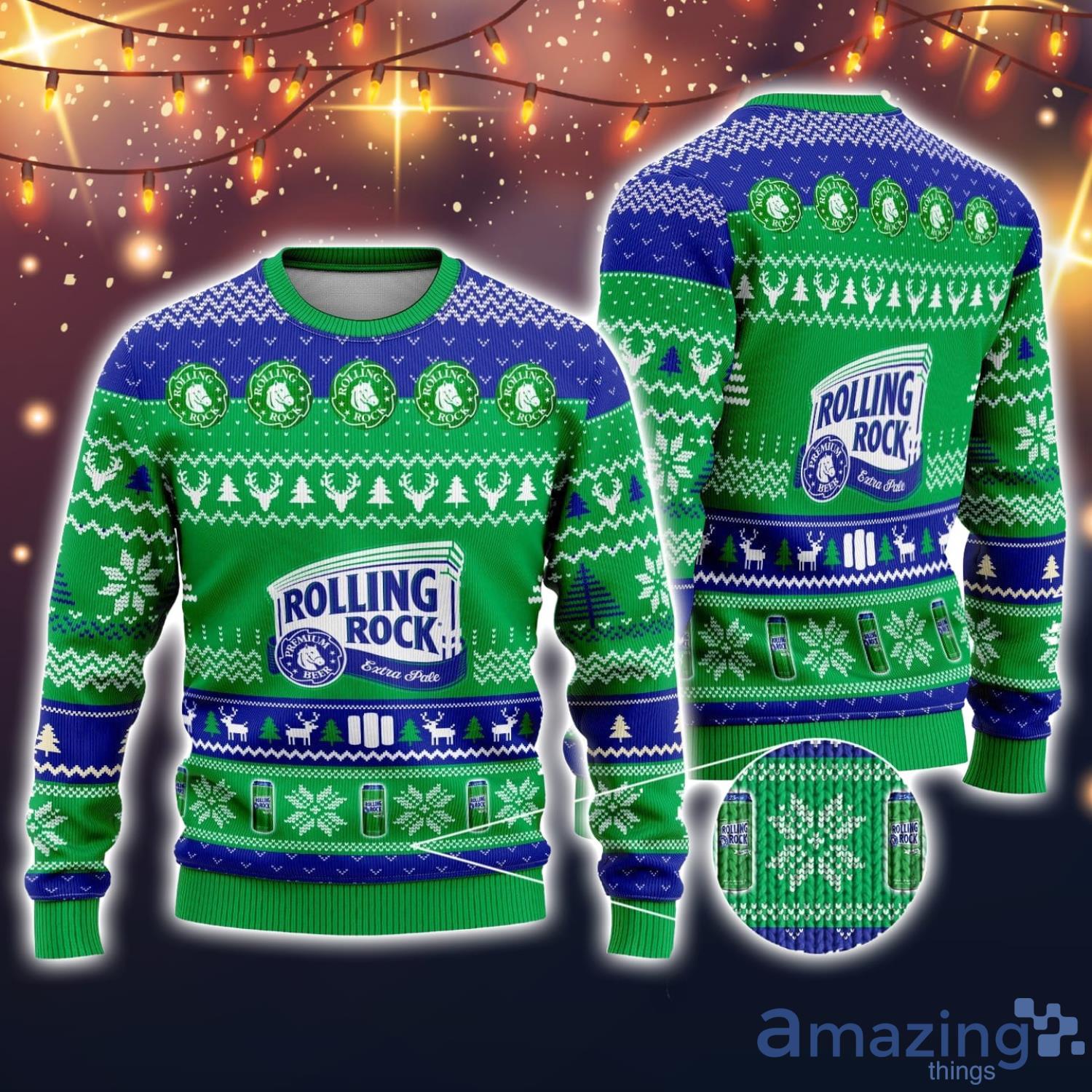 Rolling Rock Beer 3D All Over Printed Ugly Christmas Sweater