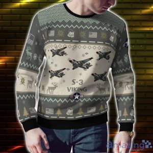 S 3 Viking S3 Veteran Snowflake Pattern Ugly Christmas Sweater image S-3 Viking S3 Veteran Snowflake Pattern Ugly Christmas Sweater Product Photo 2