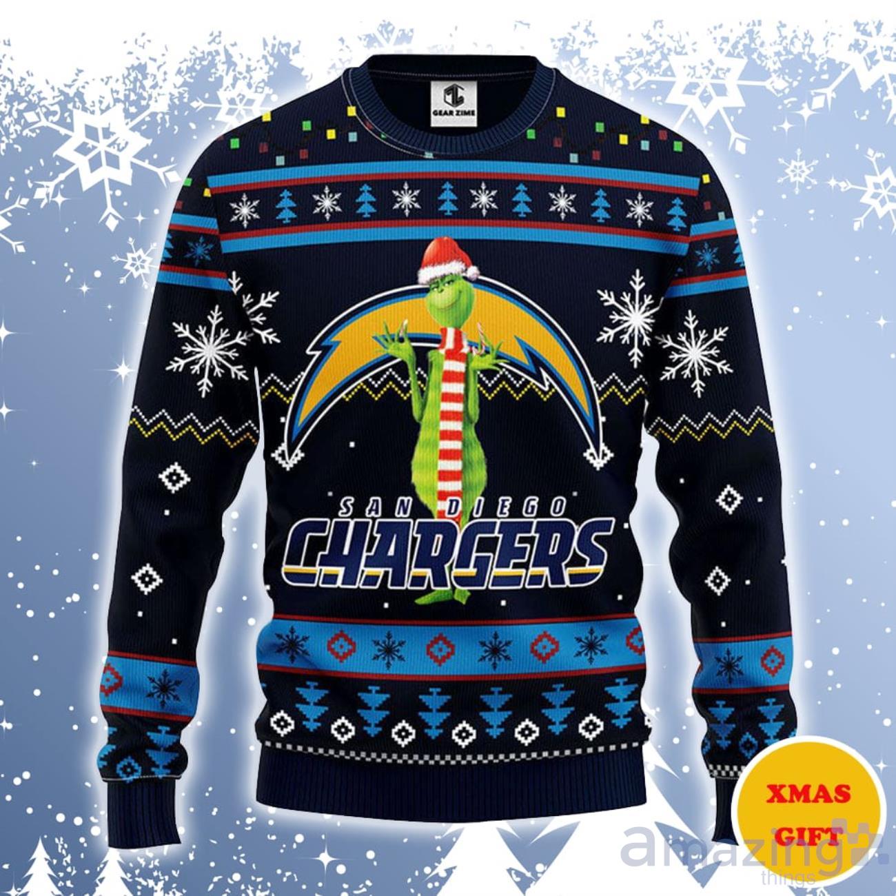 Custom Los Angeles Chargers Ugly Sweater Playful LA Chargers Gift