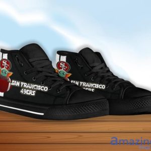 San Francisco 49ers Baby Yoda High Top Shoes Product Photo 2