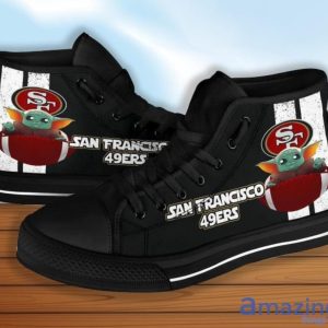 San Francisco 49ers Baby Yoda High Top Shoes Product Photo 3