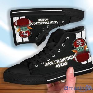 San Francisco 49ers Baby Yoda High Top Shoes Product Photo 4