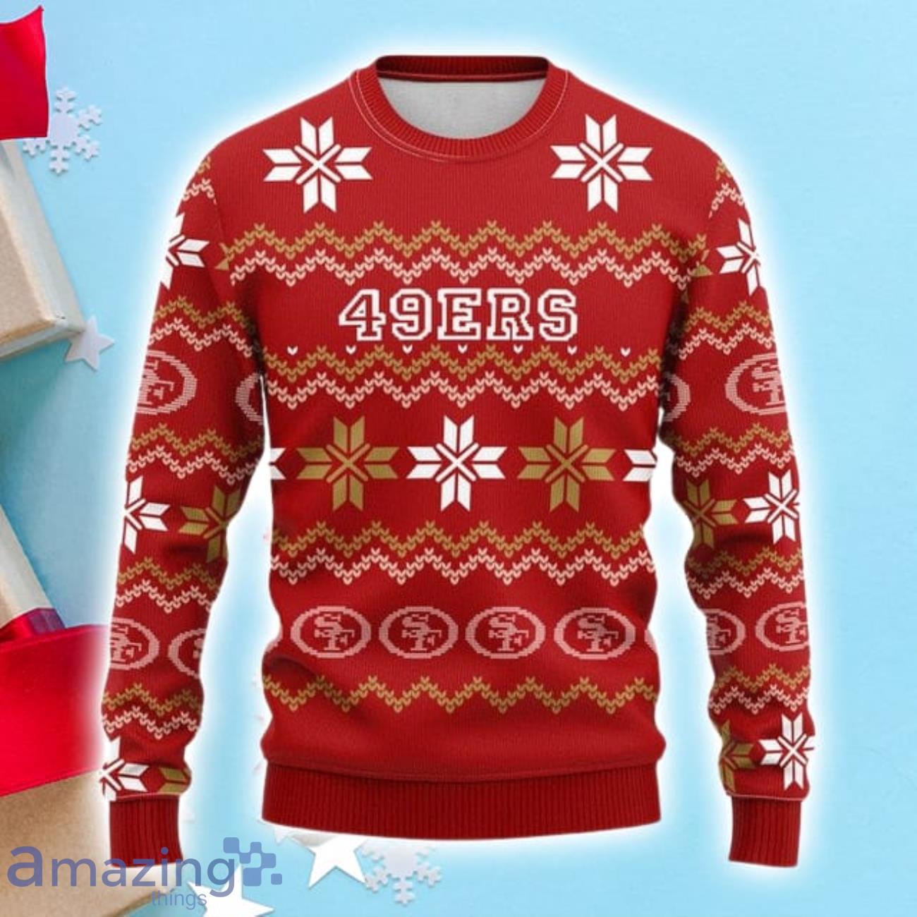 San Francisco 49ers Christmas Sweater image San Francisco 49ers Christmas Sweater Product Photo 1