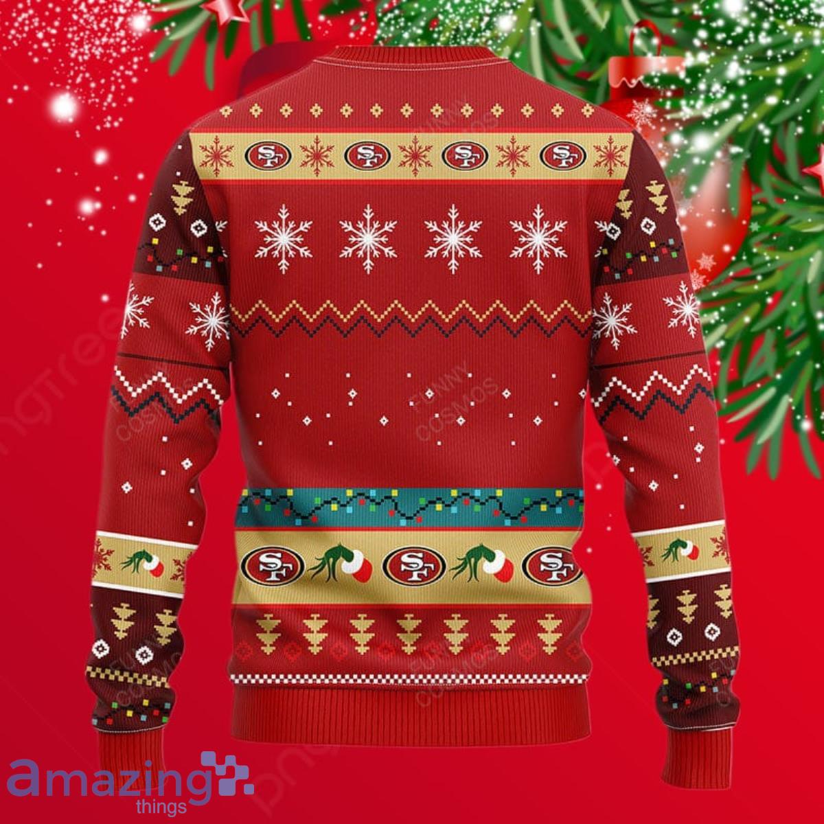 49ers Football Grinch Ugly Christmas Sweater