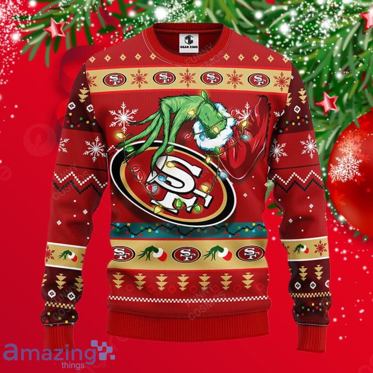 Cute Grinch American Football San Francisco 49ers Ugly Christmas