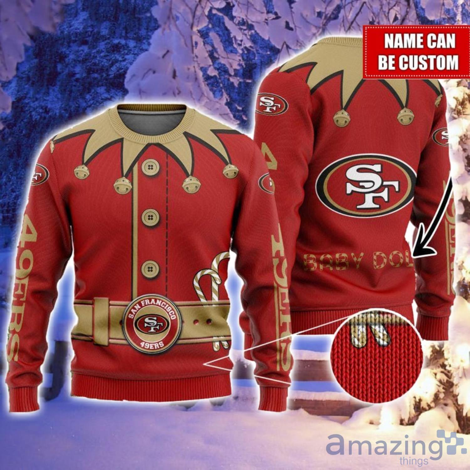 NFL San Francisco 49ers Custom Ugly Christmas Sweater