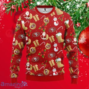 San Francisco 49ers Santa Claus Snowman Christmas Ugly Sweater Special Gift For Men Women Product Photo 1